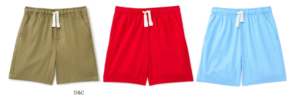 Wonder Nation Toddler Boys Cotton Woven Shorts, Sizes 18M-5T