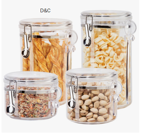 OGGI Fresh 4 Piece Kitchen Canister Set