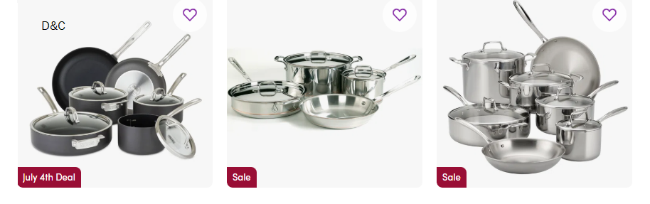 July 4th – Cookware Sets On Sale