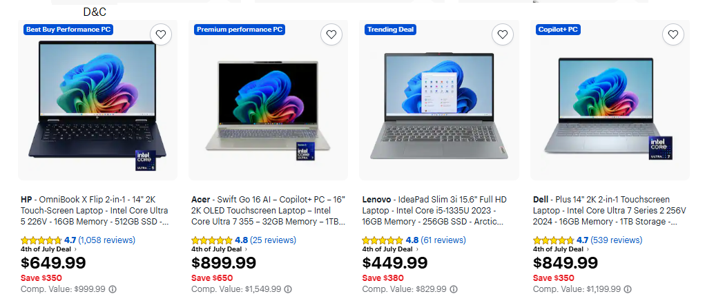 Save upto $600 on Windows devices