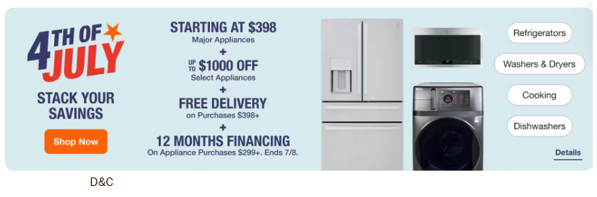 Homedepot 4th of July deals are live