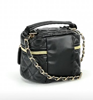 Sanrio Kuromi Girls Quilted Faux Leather Mini Crossbody Bag