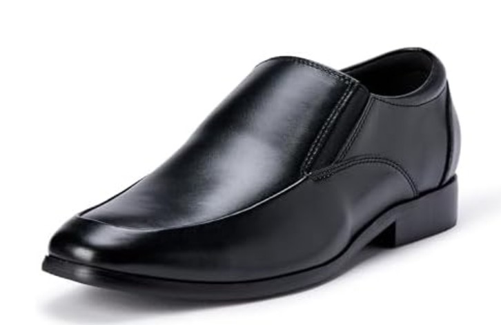 Amazon Essentials Men’s Elasticated Slip-On Apron Toe Loafer, Dark Brown, 11