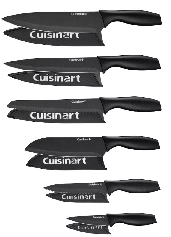 Ceramic Coated 12-Piece Cutlery Knife Set