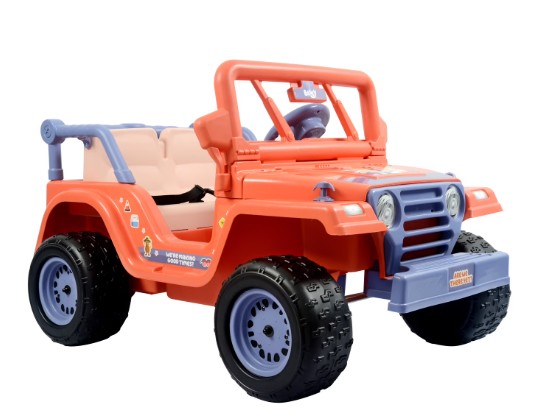 12V Bluey 4-Wheeler Ride-on, Battery Powered Car for Kids with Sounds, Ages 3+