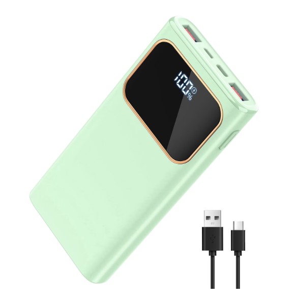Portable Charger, 20000mah Power Bank, 22.5W Fast Charging Battery Pack with Usb-c/Usb-a Output, Digital Display Portable Phone Charger for iPhone 17/16/15/14/13 Pro Samsung Google LG iPad AirPods