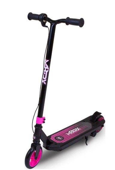 M8TRX Pink 12V Electric Scooter for Kids Ages 6-12, Powered E-Scooter with Speeds of 8 MPH