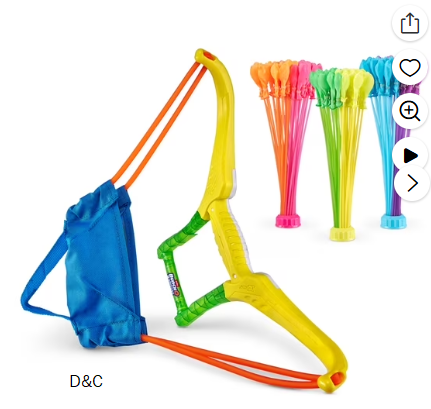 Bunch O Balloons Tropical Party Slingshot & 100+ Rapid-Filling Self-Sealing Water Balloons for Kids, Teens & Adults Ages 6 + by ZURU