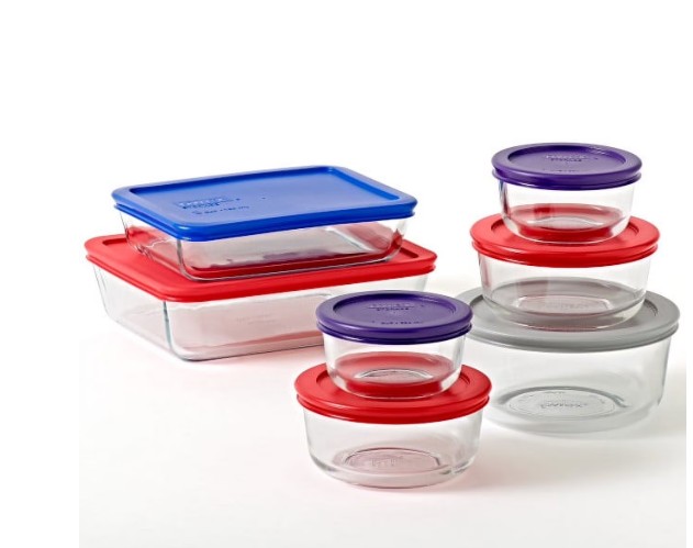 Pyrex Simply Store Glass Bakeware Set, 14 Piece