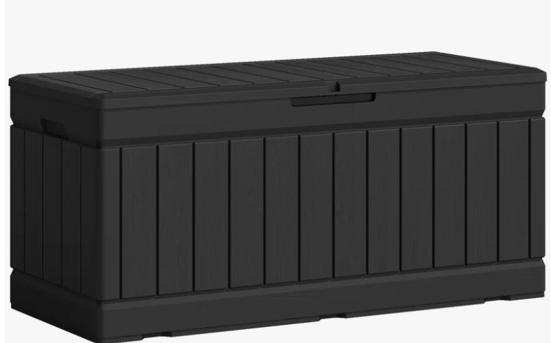 Furmax 45.3” W 82 Gallons Water Resistant Lockable Deck Box