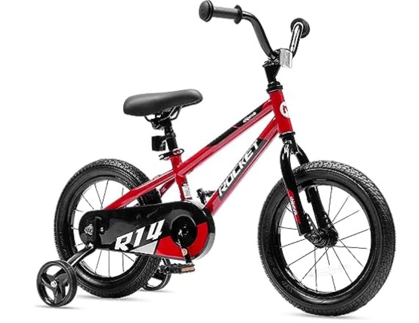 Chipmunk Kids Bike Toddlers 14 Inch Wheel Bicycle Beginners, Red