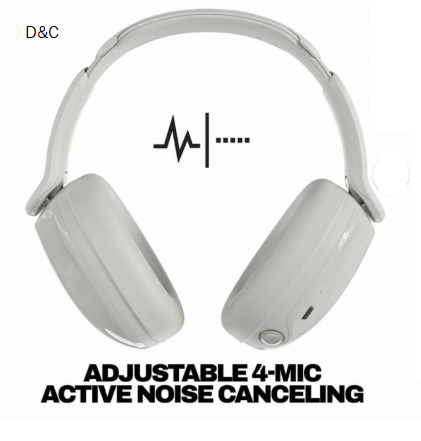 Skullcandy Hesh 540 ANC Wireless over-Ear Headphones with Active Noise Canceling, True Black