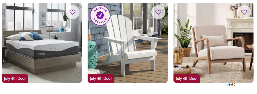 WayFair Flash Deals only 24hrs
