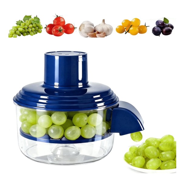 Electric Fruit Peeler Machine, Automatic Grape, Cherry Tomato & Garlic Peeler, Fast Small Fruit Skin Remover for Kitchen