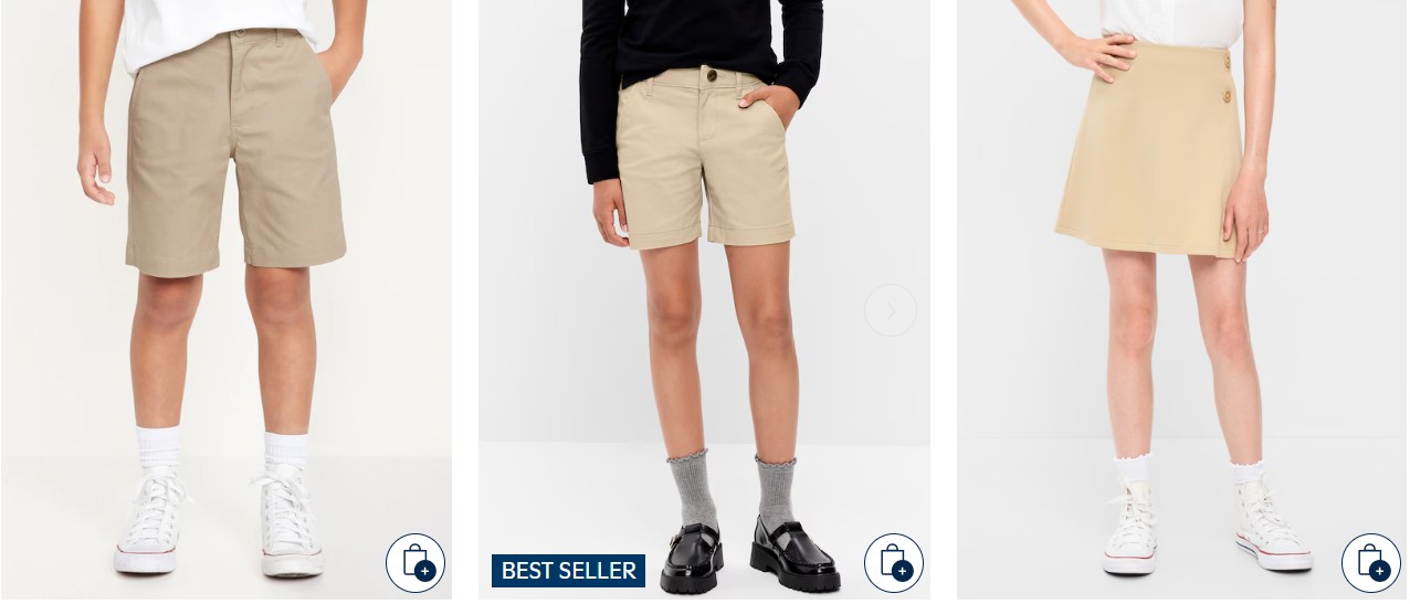 Old Navy Uniform Shorts only $9! Today Only!!