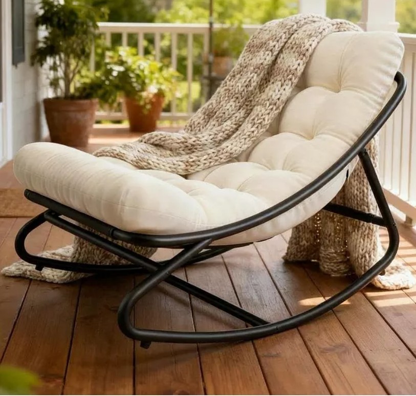 Outdoor Rocking Chair with Thick Cushion Shipped and sold by Trinity International