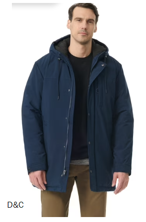 Bass & Co Men’s Storm Coat, Sizes S-3XL
