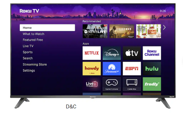 Pioneer – 50″ Class LED 4K UHD Smart Roku TV
