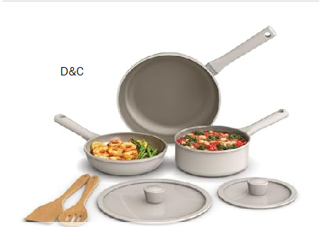 BELLA 7-Piece Cookware Evergood Nonstick Set