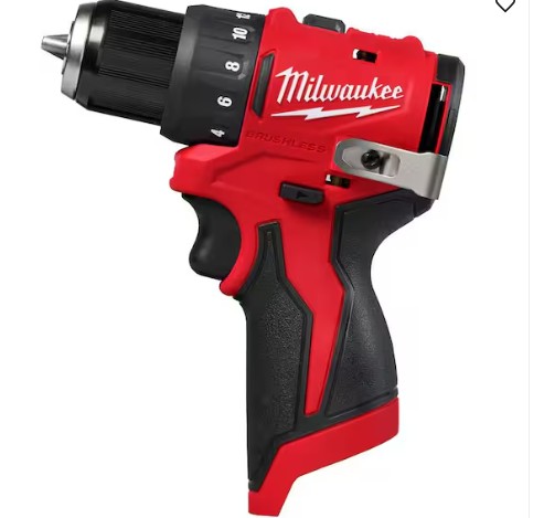 M12 12V Lithium-Ion Subcompact Brushless Cordless 3/8 in. Drill Driver (Tool-Only)