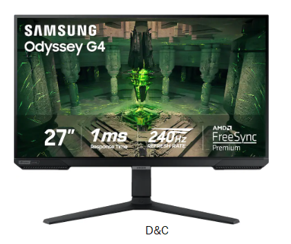 Samsung – 27” Odyssey FHD IPS 240Hz G-Sync Gaming Monitor – Black