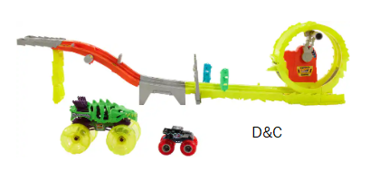 Hot Wheels – Monster Trucks Charge & Chase Challenge Playset