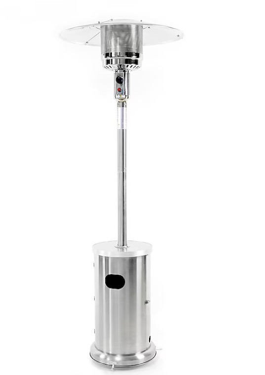 Master Forge 48000 -BTU Stainless steel Stainless steel Floorstanding Liquid propane Patio Heater