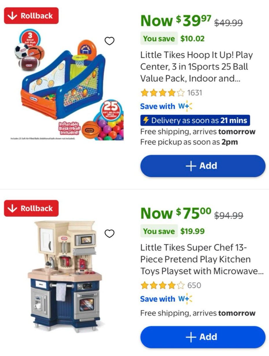 Little tikes Toys on Sale at Walmart