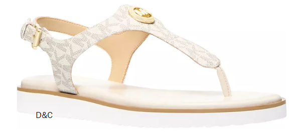 Michael Kors Women’s Val Thong Round Toe Flat Sandals