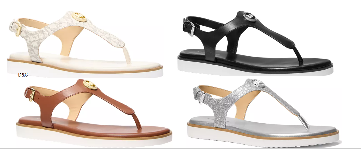 Michael Kors Women’s Val Thong Round Toe Flat Sandals