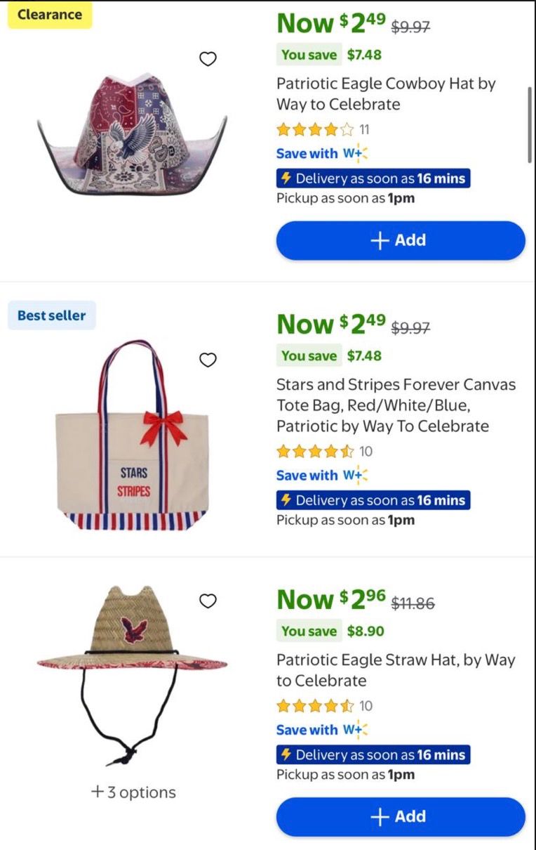 Walmart 4th of July Clearance sale! CHECK ALL!!!