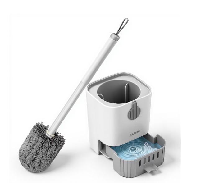 Maoface Toilet Bowl Brush and Holder with Long Handle for Bathroom,Standing & Wall Mountable
