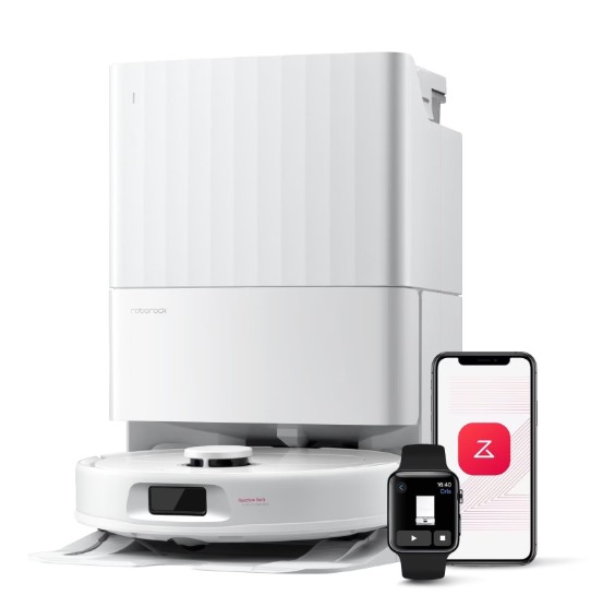 Roborock Qrevo Series Robot Vacuum and Mop, Auto Mop Washing&Drying, 8000Pa Suction, Self-Emptying, Anti-Tangle Brushes, Smart Obstacle Avoidance (QV 35A)