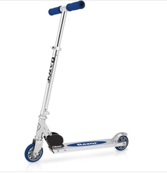Razor A Model Kick Scooter for Kids Ages 5+ – Lightweight, Foldable, Aluminum Frame, and Adjustable Handlebars