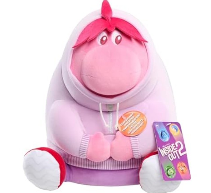 Inside Out 2 Weighted Comfort Plush Embarrassment, Kids Toys for Ages 3 Up by Just Play