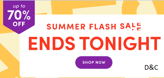 Summer Flash Sale Ends Tonight