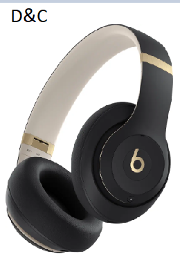 Beats – Studio Pro – Wireless Noise Cancelling Over-the-Ear Headphones – Black/Gold