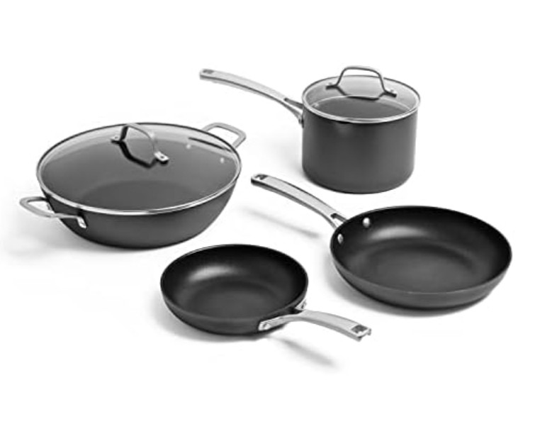 Calphalon Classic Hard-Anodized Nonstick Cookware Kitchen Essentials Set