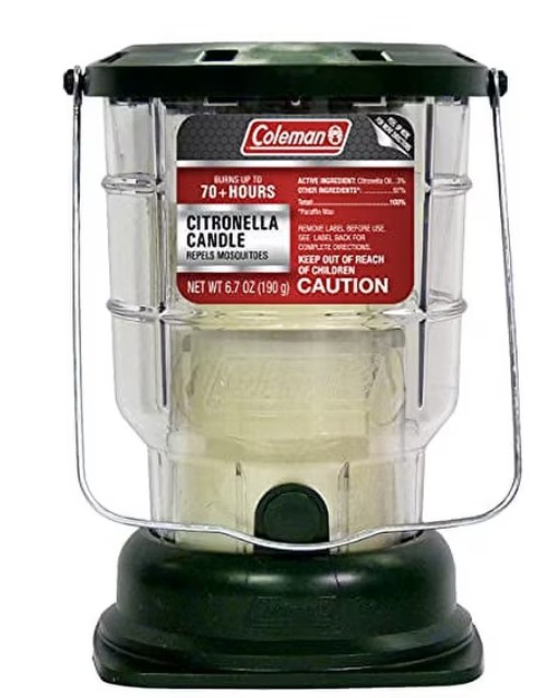 Coleman Citronella Candle Outdoor Lantern – 70+ Hours, 6.7 Ounce