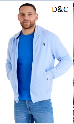 U.S. Polo Assn. Men’s Everyday Full Zip Fleece Hoodie
