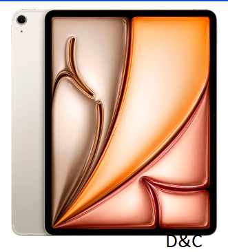 Apple – 13-inch iPad Air M3 chip Built for Apple Intelligence Wi-Fi + Cellular 512GB – Starlight (Unlocked)