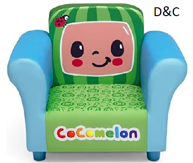 Delta Children Upholstered Chair, CoComelon