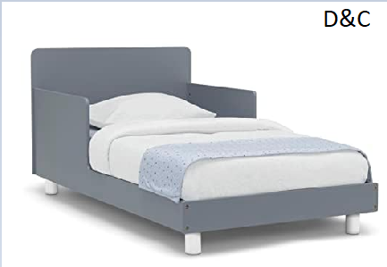 GAP GapKids Toddler Bed – Greenguard Gold Certified, Grey/White