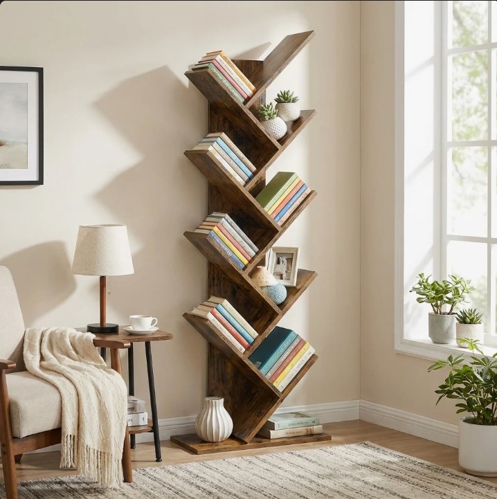 Trivette Geometric Bookcase