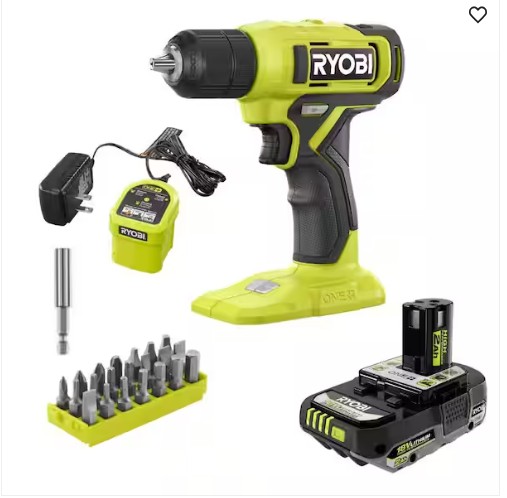 ONE+ 18V Cordless 3/8 in. Drill/Driver Kit with (1) 2.0 Ah Battery, Charger & 28-Piece Screwdriving Driving Bit Set