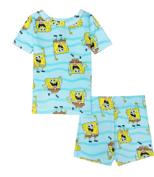 Character Toddler Tee and Shorts Viscose Pajama Set, 2-Piece, Sizes 12M-5T