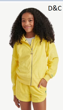 Spongebob X Justice Girls French Terry Full Zip, Sizes XS – XLP