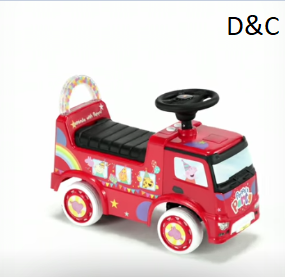 Peppa Pig Party Bus Foot-To-Floor Push Car for Toddlers and Kids