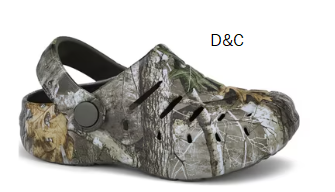 Rugged Shark Little & Big Boys Camo EVA Clog