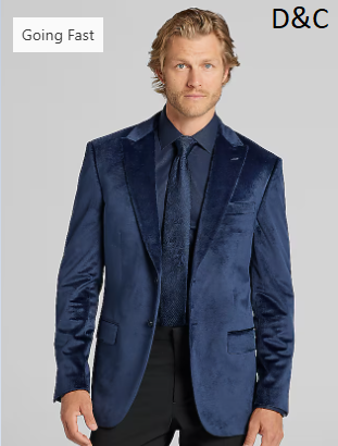 Slim Fit Velvet Dinner Jacket